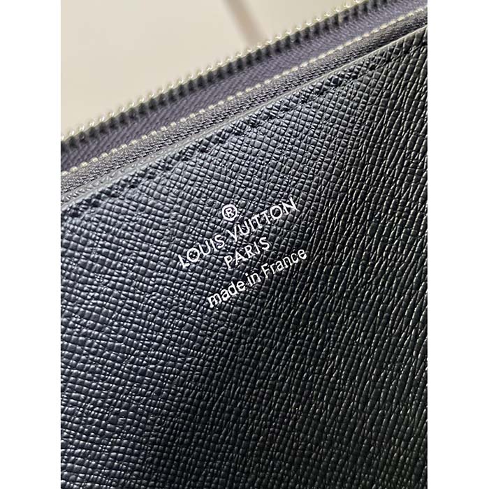 Louis Vuitton LV Unisex Zippy Organizer Monogram Eclipse Coated Canvas Cowhide Leather (6)