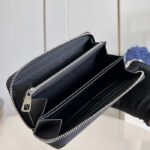 Louis Vuitton LV Unisex Zippy Organizer Monogram Eclipse Coated Canvas Cowhide Leather - immagine 5