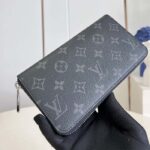 Louis Vuitton LV Unisex Zippy Organizer Monogram Eclipse Coated Canvas Cowhide Leather - immagine 3