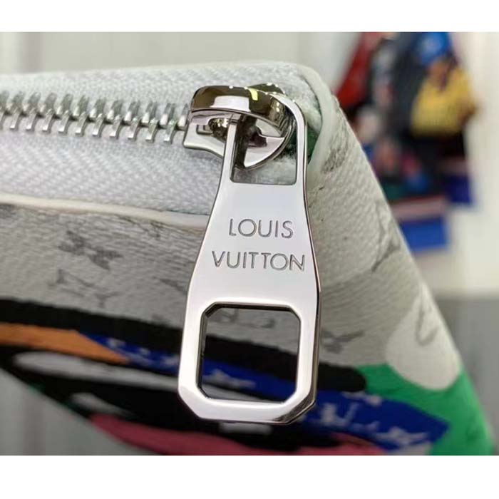 Louis Vuitton LV Unisex Zippy Wallet Multicolor Monogram Coated Canvas Cowhide Leather (3)