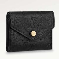 Louis Vuitton LV Unisex Zoe Wallet Monogram Empreinte Embossed Supple Grained Cowhide Leather Black Noir (1)