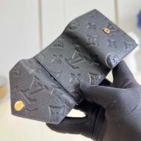 Louis Vuitton LV Unisex Zoe Wallet Monogram Empreinte Embossed Supple Grained Cowhide Leather Black Noir (1)