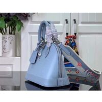 Louis Vuitton LV Women Alma BB Handbag Cloud Blue Epi Grained Smooth Cowhide Leather (3)