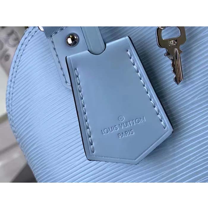 Louis Vuitton LV Women Alma BB Handbag Cloud Blue Epi Grained Smooth Cowhide Leather (6)
