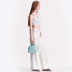 Louis Vuitton LV Women Alma BB Handbag Lagoon Turquoise Epi Grained Cowhide Leather – Image 13