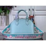 Louis Vuitton LV Women Alma BB Handbag Lagoon Turquoise Epi Grained Cowhide Leather – Image 3