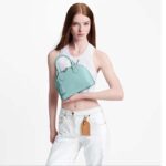 Louis Vuitton LV Women Alma BB Handbag Lagoon Turquoise Epi Grained Cowhide Leather – Image 12