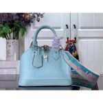 Louis Vuitton LV Women Alma BB Handbag Lagoon Turquoise Epi Grained Cowhide Leather – Image 2