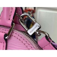 Louis Vuitton LV Women Alma BB Handbag Lilas Provence Lilac Epi Grained Cowhide Leather (9)