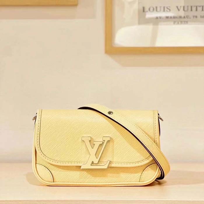 Louis Vuitton LV Women Buci Crossbody Yellow Epi Grained Cowhide Leather (6)