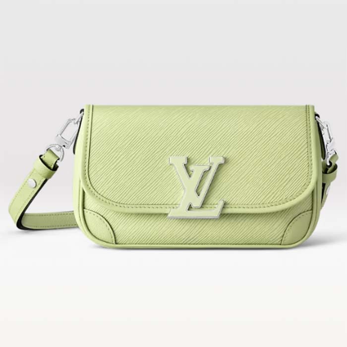 Louis Vuitton LV Women Buci Green Epi Grained Smooth Cowhide Leather