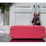 Louis Vuitton LV Women Capucines BB Handbag Pink Calfskin Leather Cowhide Lining - Image 4