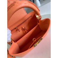 Louis Vuitton LV Women Capucines Mini Abricot Taurillon Leather Cowhide (10)
