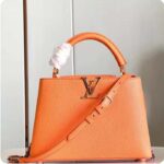Louis Vuitton LV Women Capucines Mini Abricot Taurillon Leather Cowhide - Image 3