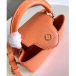 Louis Vuitton LV Women Capucines Mini Abricot Taurillon Leather Cowhide - Image 7