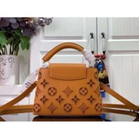 Louis Vuitton LV Women Capucines Mini Handbag Saffron Yellow Calfskin Leather Cowhide Lining (4)