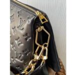 Louis Vuitton LV Women Coussin MM Handbag Black Monogram Embossed Puffy Lambskin - immagine 9