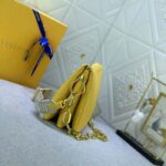 Louis Vuitton LV Women Coussin PM Handbag Acid Green Lambskin Zip Closure - Image 4