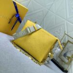 Louis Vuitton LV Women Coussin PM Handbag Acid Green Lambskin Zip Closure - Image 3