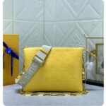 Louis Vuitton LV Women Coussin PM Handbag Acid Green Lambskin Zip Closure - Image 2