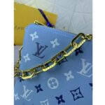 Louis Vuitton LV Women Coussin PM Handbag Blue Lambskin Silk Scarf Cowhide Leather - Image 8
