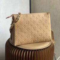 Louis Vuitton LV Women Coussin PM Handbag Camel Monogram Embossed Puffy Lambskin Calfskin Leather (8)