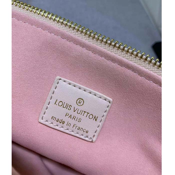 Louis Vuitton LV Women Coussin PM Handbag Crème Beige Lambskin Cowhide Leather (7)