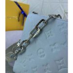 Louis Vuitton LV Women Coussin PM Handbag Ice Blue Lambskin Cowhide Leather Zip Closure - Image 8