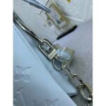 Louis Vuitton LV Women Coussin PM Handbag Ice Blue Lambskin Cowhide Leather Zip Closure - Image 9