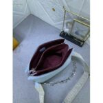 Louis Vuitton LV Women Coussin PM Handbag Ice Blue Lambskin Cowhide Leather Zip Closure - Image 6