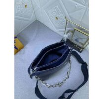 Louis Vuitton LV Women Coussin PM Handbag Marine Blue Monogram Embossed Puffy Lambskin Calfskin Leather (7)