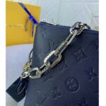 Louis Vuitton LV Women Coussin PM Handbag Marine Blue Monogram Embossed Puffy Lambskin Calfskin Leather - Imagen 7