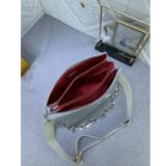 Louis Vuitton LV Women Coussin PM Handbag Silver Lambskin Cowhide Lining Zip Closure - Bild 6