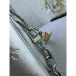 Louis Vuitton LV Women Coussin PM Handbag Silver Lambskin Cowhide Lining Zip Closure - Bild 8