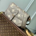 Louis Vuitton LV Women Diane Tourterelle Beige Cream Monogram Empreinte Embossed Cowhide Leather – Image 2