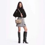 Louis Vuitton LV Women Diane Tourterelle Beige Cream Monogram Empreinte Embossed Cowhide Leather – Image 11