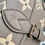 Louis Vuitton LV Women Diane Tourterelle Beige Cream Monogram Empreinte Embossed Cowhide Leather – Image 8