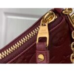 Louis Vuitton LV Women Easy Pouch Wine Red Monogram Empreinte Embossed Grained Cowhide Leather - immagine 10