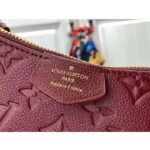 Louis Vuitton LV Women Easy Pouch Wine Red Monogram Empreinte Embossed Grained Cowhide Leather - immagine 9