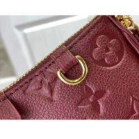 Louis Vuitton LV Women Easy Pouch Wine Red Monogram Empreinte Embossed Grained Cowhide Leather (6)