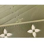 Louis Vuitton LV Women Félicie Pochette Light Khaki Cream Monogram Empreinte Embossed Grained Cowhide Leather - Bild 9