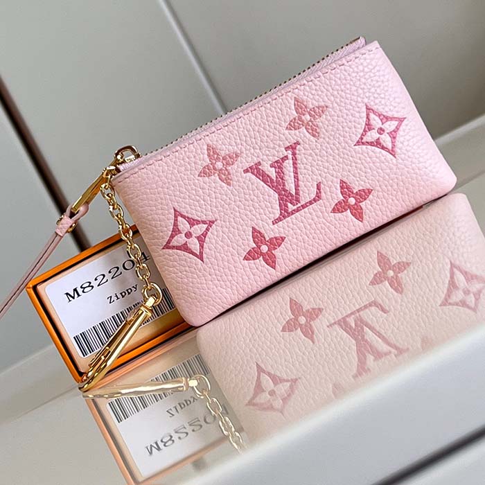 Louis Vuitton LV Women Key Pouch Pink Monogram Empreinte Embossed Supple Grained Cowhide Leather (2)