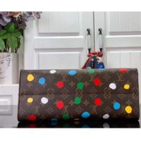 Louis Vuitton LV Women LV x YK OnTheGo MM​ Monogram Coated Canvas 3D Painted Dots Print (5)