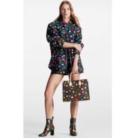 Louis Vuitton LV Women LV x YK OnTheGo MM​ Monogram Coated Canvas 3D Painted Dots Print (5)