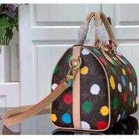 Louis Vuitton LV Women LV x YK Speedy Bandoulière 25 Monogram Coated Canvas 3D Painted Dots Print (13)