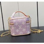 Louis Vuitton LV Women Micro Vanity Pink Monogram Coated Canvas Natural Cowhide-Leather - Image 4