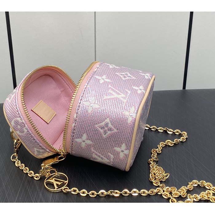 Louis Vuitton LV Women Micro Vanity Pink Monogram Coated Canvas Natural Cowhide-Leather (2)