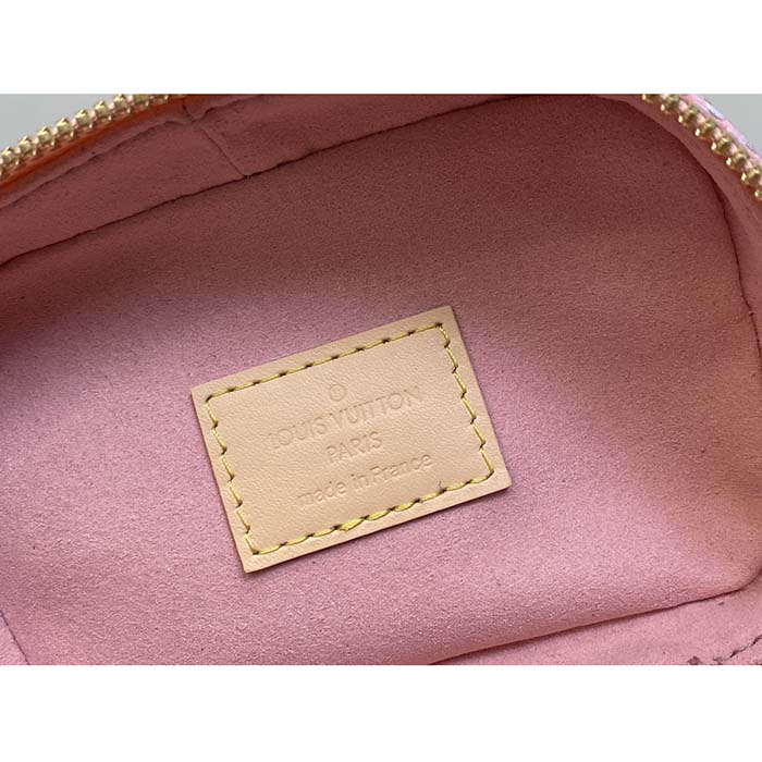 Louis Vuitton LV Women Micro Vanity Pink Monogram Coated Canvas Natural Cowhide-Leather (3)