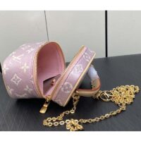 Louis Vuitton LV Women Micro Vanity Pink Monogram Coated Canvas Natural Cowhide-Leather (1)