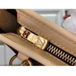 Louis Vuitton LV Women Neverfull BB Beige Monogram Coated Canvas Natural Cowhide Leather - Imagen 10